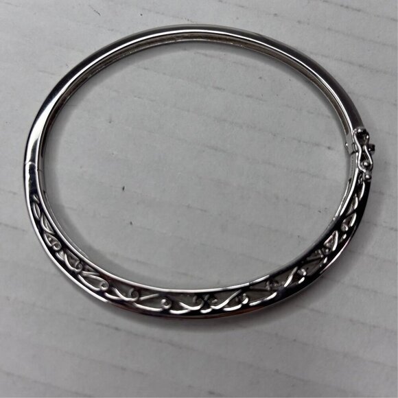 Princess Cut Colors of Sapphire Sterling Bangle 3.00 cttw - Picture 10 of 12